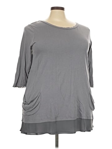 LOGO by Lori Goldstein 3/4 Sleeve T-Shirt (view 1)