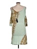 AnM Tie-dye Green Casual Dress Size L - photo 2