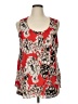 Alfani 100% Polyester Red Sleeveless Blouse Size 1X - photo 1