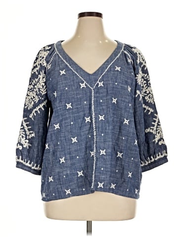 Sundance 3/4 Sleeve Blouse (view 1)