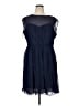 Boden 100% Viscose Solid Blue Cocktail Dress Size 16 - photo 1