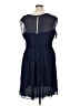 Boden 100% Viscose Solid Blue Cocktail Dress Size 16 - photo 2