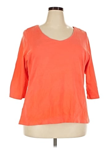 Carole Little 3/4 Sleeve T-Shirt (view 1)