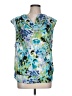 Unbranded 100% Polyester Green Sleeveless Blouse Size L - photo 1