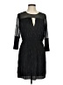 BCBGeneration Solid Black Cocktail Dress Size M - photo 1