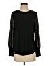 Skies Are Blue 100% Polyester Black Long Sleeve Top Size S - photo 1