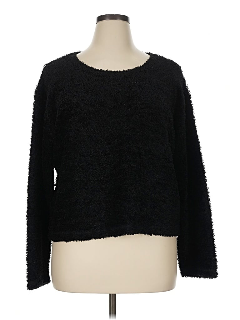 Pre-owned Karen Kane Pullover Sweater In Black