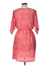 Studio Y 100% Recycled Polyester Print Red Casual Dress Size L - photo 2