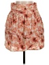Express Floral Orange Casual Skirt Size 2 - photo 1