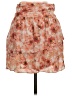 Express Floral Orange Casual Skirt Size 2 - photo 2