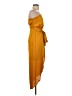 Express 100% Polyester Orange Casual Dress Size XXS - photo 4