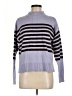 Ann Taylor Stripes Gray Turtleneck Sweater Size M - photo 2