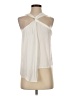 Naked Zebra 100% Polyester Ivory Sleeveless Blouse Size S - photo 1