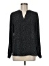 Anne Klein 100% Polyester Black Long Sleeve Blouse Size M - photo 1