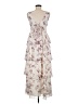 Kirious 100% Polyester Floral Ivory Cocktail Dress Size M - photo 2