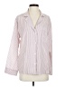 Eberjey Stripes Pink 3/4 Sleeve Button-Down Shirt Size S - photo 1