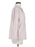 Eberjey Stripes Pink 3/4 Sleeve Button-Down Shirt Size S - photo 4