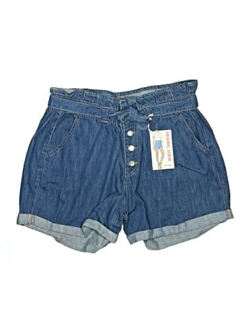 Wax Jean Denim Shorts (view 1)