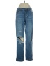 Forever 21 100% Cotton Hearts Blue Jeans Size 25 waist - photo 1