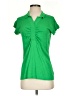 Etcetera Green Short Sleeve Blouse Size S - photo 1