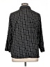 Oh! Mamma Houndstooth Black 3/4 Sleeve Button-Down Shirt Size XL - photo 2