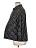 Oh! Mamma Houndstooth Black 3/4 Sleeve Button-Down Shirt Size XL - photo 5