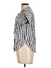Alexander Jordan 100% Rayon Stripes Ivory Short Sleeve Blouse Size L - photo 5