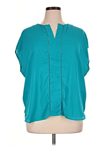 Rose + Olive Short Sleeve Blouse (view 1)
