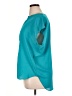 Rose + Olive 100% Polyester Teal Short Sleeve Blouse Size XL - photo 5