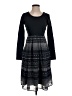eShakti Houndstooth Black Casual Dress Size 2 - photo 1