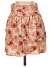 Express Floral Orange Casual Skirt Size 0 - photo 1