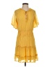 Lush 100% Polyester Yellow Casual Dress Size S - photo 1