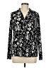 Adrianna Papell Black Long Sleeve Blouse Size M - photo 1