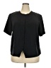 Bentley 100% Polyester Black Short Sleeve Blouse Size 20 - photo 1
