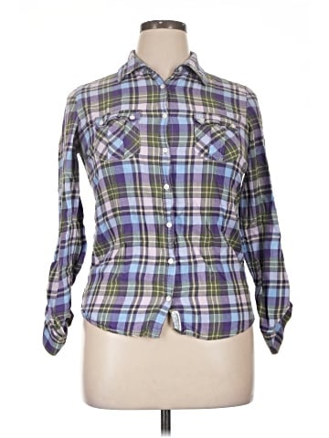 Aeropostale Long Sleeve Button-Down Shirt (view 1)