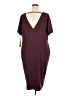 Halogen Solid Burgundy Cocktail Dress Size 3X - photo 2