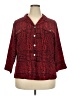 Kathy Che Plaid Red 3/4 Sleeve Button-Down Shirt Size 18 - photo 1