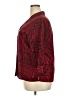 Kathy Che Plaid Red 3/4 Sleeve Button-Down Shirt Size 18 - photo 5