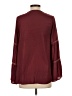 Hayden 100% Polyester Burgundy Long Sleeve Blouse Size S - photo 2