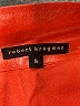 Robert Krugman 100% Linen Metallic Orange Raincoat Size S - photo 6