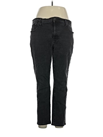 Madewell The Mid-Rise Perfect Vintage Jeans in Clean Black Wash (view 1)