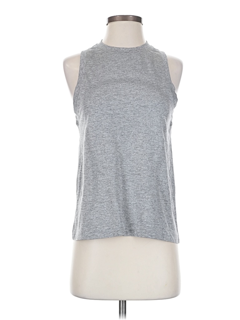 Pre-owned Lululemon Athletica Sleeveless T-shirt In Gray