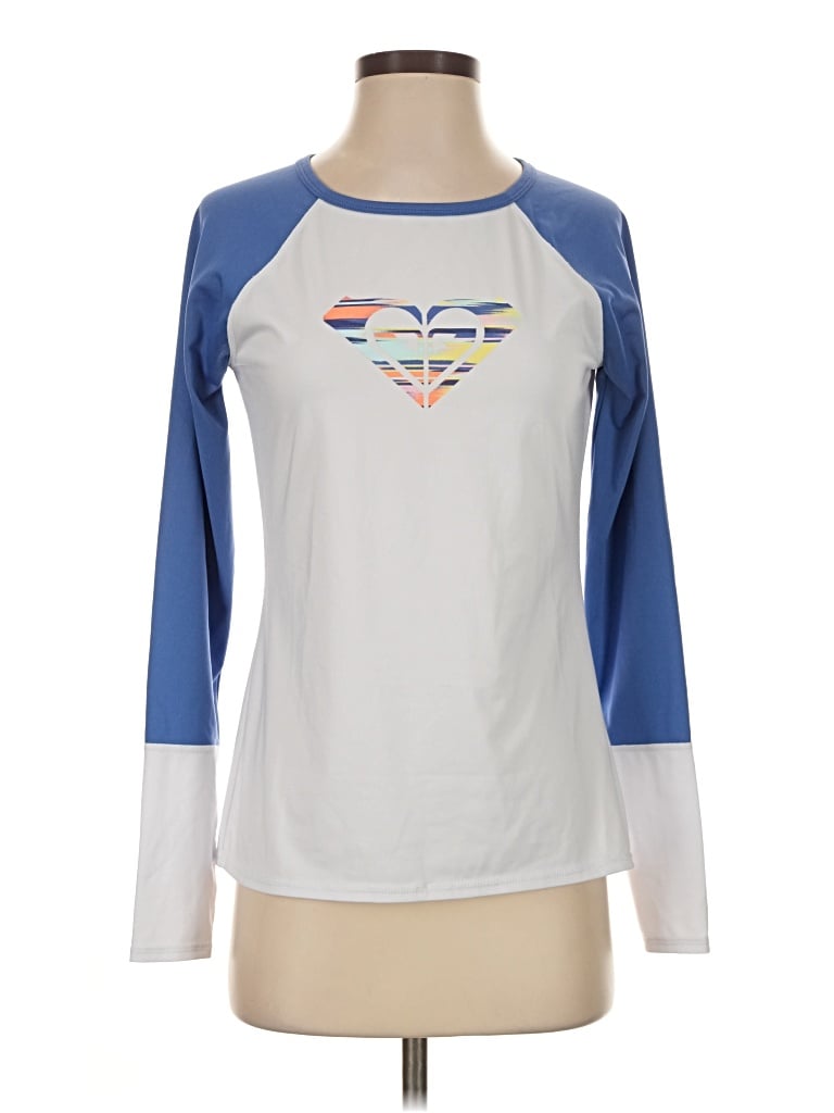 Pre-owned Roxy Long Sleeve T-shirt In Blue
