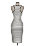 Bec & Bridge Stripes Gray Cocktail Dress Size 4 - photo 2