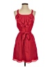 Express 100% Polyester Solid Red Casual Dress Size XS - photo 1