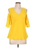 Derek Lam Yellow 3/4 Sleeve Top Size EU (IT) 46 / US 10 - photo 1
