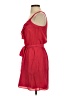 Express 100% Polyester Solid Red Casual Dress Size XS - photo 5