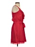 Express 100% Polyester Solid Red Casual Dress Size XS - photo 4