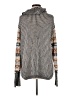 BKE 100% Acrylic Paisley Gray Turtleneck Sweater Size M - photo 2