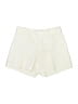 Crosby Chevron-herringbone Ivory Shorts Size 8 - photo 1